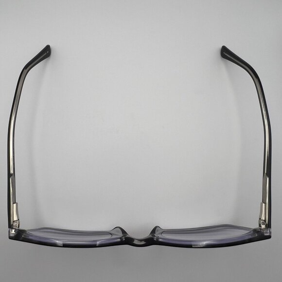 MP 20213 BK/CR Eyeglass Frames Rectangular Full Black Crystal Clear 58-19-150 - Picture 8 of 10